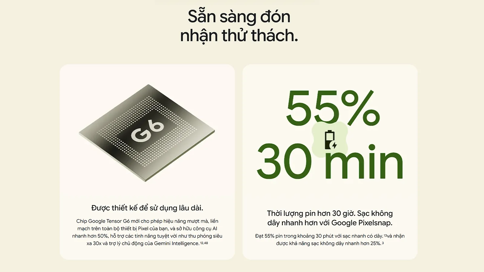 Google Pixel 11 sử dụng chip Tensor G6 và hỗ trợ sạc nhanh 55% pin trong khoảng 30 phút