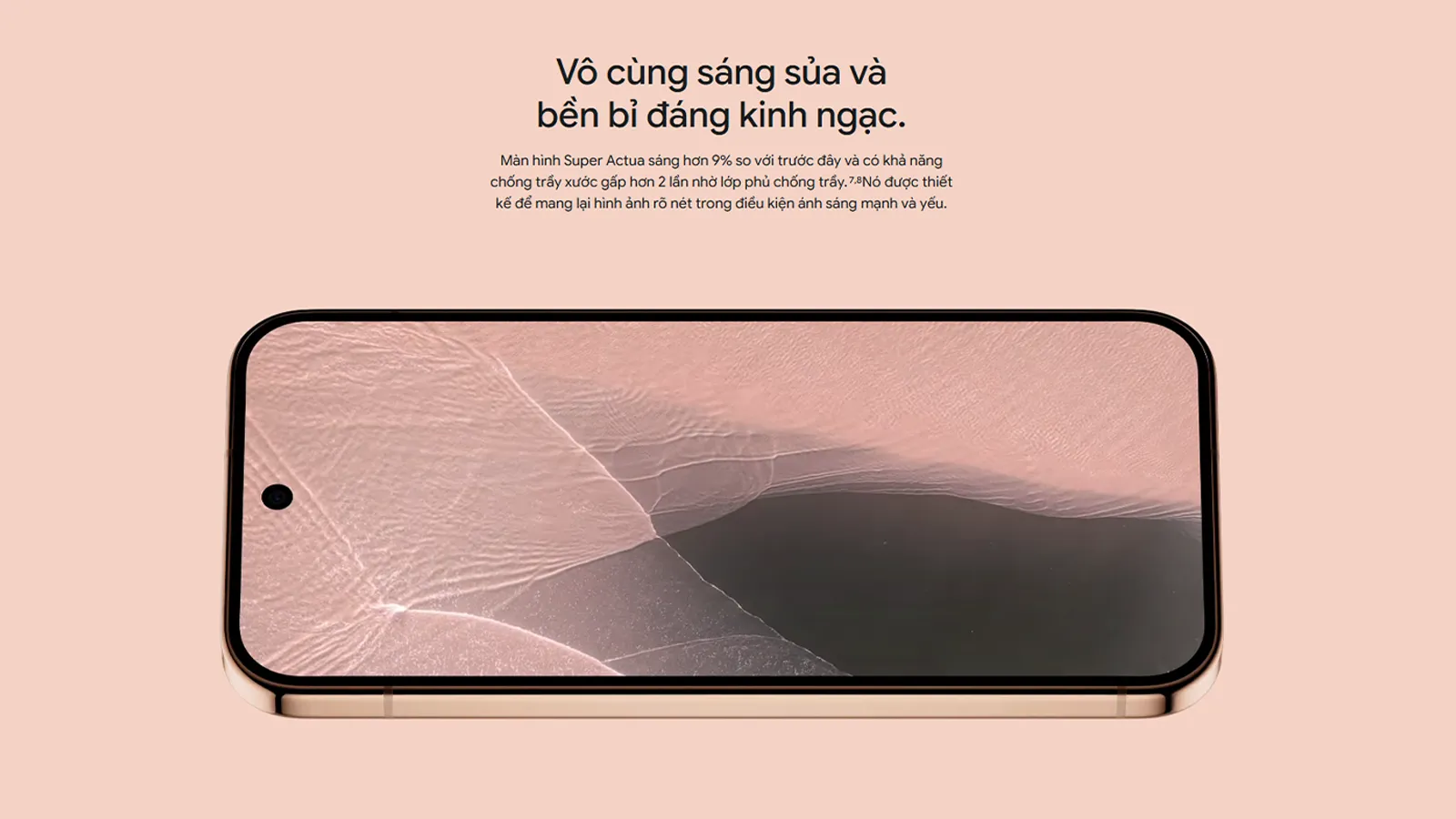 Màn hình Super Actua 6.3 inch trên Google Pixel 11 Pro đạt độ sáng tối đa 3600 nits và hỗ trợ tần số quét LTPO 1-120Hz.